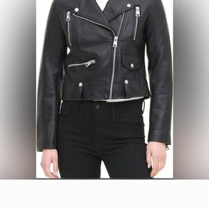 Levi's Black Leather Biker Jacket